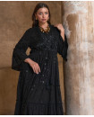 Sequins cotton kaftan